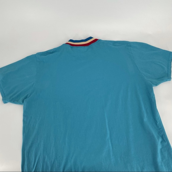 Big Bud Press Knitted Mock Neck Tee in Bicentennial Blue Women's Size 4XL - Picture 9 of 10